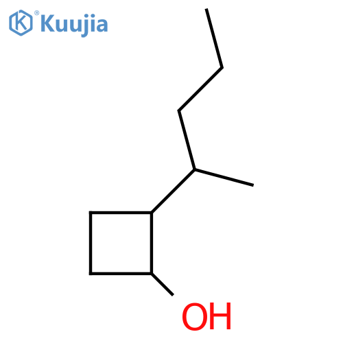 2-(pentan-2-yl)cyclobutan-1-ol structure
