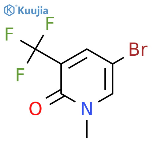 5-bromo-1-methyl-3-(trifluoromethyl)-1,2-dihydropyridin-2-one structure