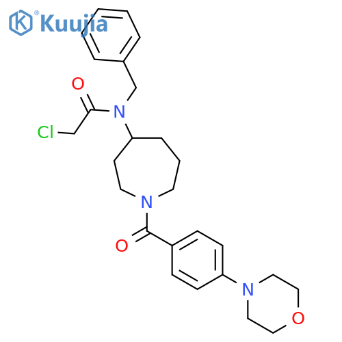 N-Benzyl-2-chloro-N-[1-(4-morpholin-4-ylbenzoyl)azepan-4-yl]acetamide structure
