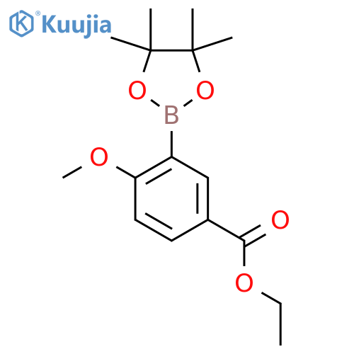 Ethyl 4-methoxy-3-(tetramethyl-1,3,2-dioxaborolan-2-yl)benzoate structure