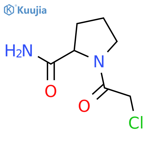 (S)-1-(2-Chloroacetyl)pyrrolidine-2-carboxamide structure
