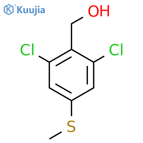 2,6-Dichloro-4-(methylthio)benzyl alcohol structure