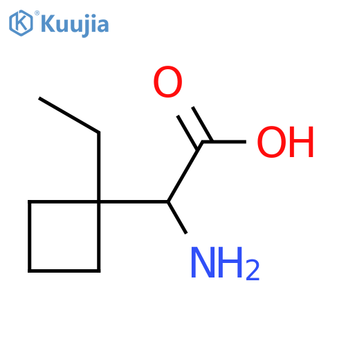 2-amino-2-(1-ethylcyclobutyl)acetic acid structure