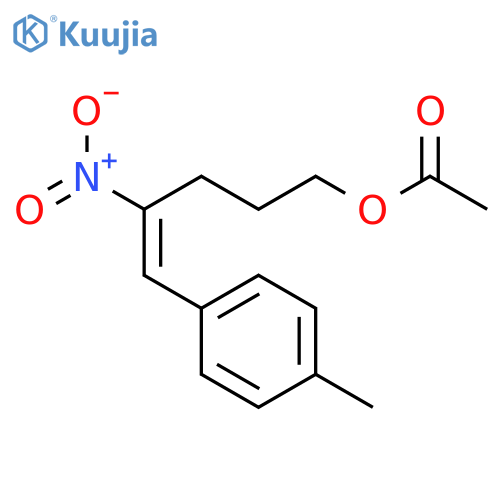 4-Penten-1-ol,5-(4-methylphenyl)-4-nitro-, 1-acetate structure