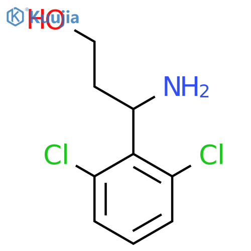 3-AMINO-3-(2,6-DICHLOROPHENYL)PROPAN-1-OL structure