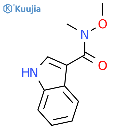 N-METHOXY-N-METHYL-1H-INDOLE-3-CARBOXAMIDE structure
