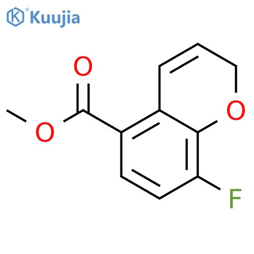 2H-1-Benzopyran-5-carboxylic acid, 8-fluoro-, methyl ester structure