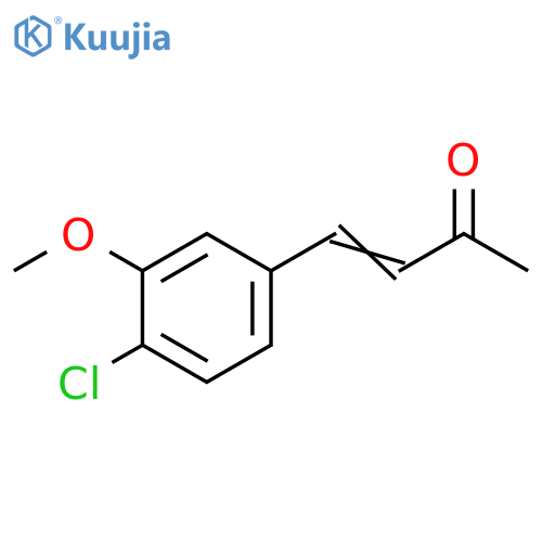 4-(4-chloro-3-methoxyphenyl)but-3-en-2-one structure