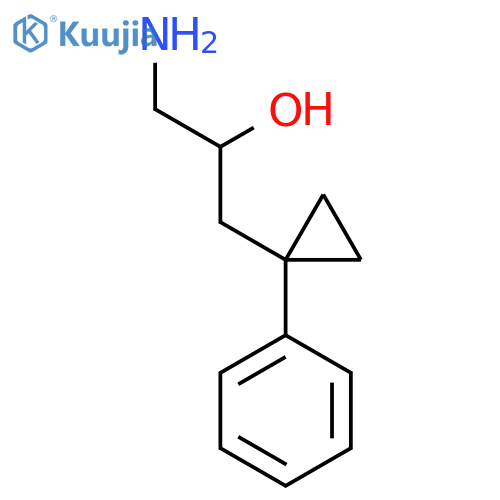 1-amino-3-(1-phenylcyclopropyl)propan-2-ol structure