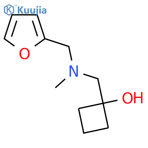 1-({[(Furan-2-yl)methyl](methyl)amino}methyl)cyclobutan-1-ol structure