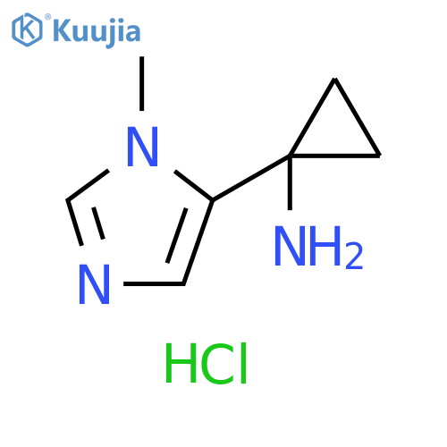 1-(3-Methylimidazol-4-yl)cyclopropanamine hydrochloride structure