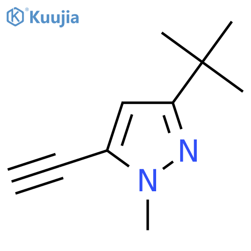 3-tert-butyl-5-ethynyl-1-methyl-1H-pyrazole structure