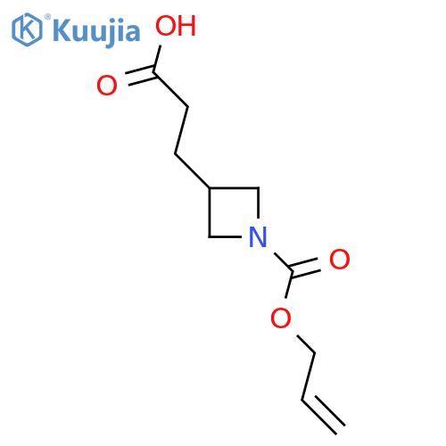 3-{1-(prop-2-en-1-yloxy)carbonylazetidin-3-yl}propanoic acid structure