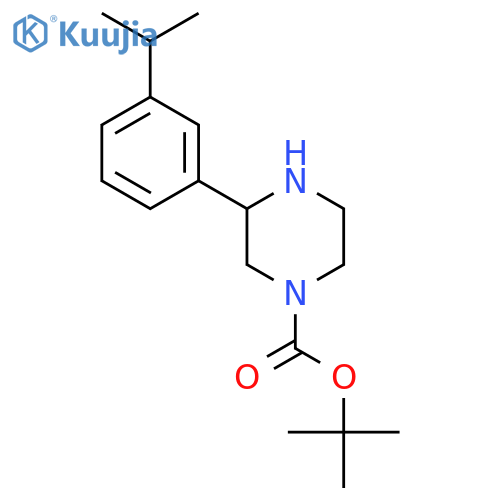 tert-butyl 3-3-(propan-2-yl)phenylpiperazine-1-carboxylate structure
