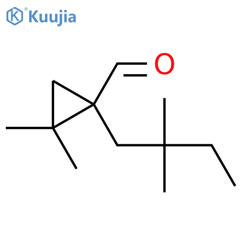 1-(2,2-Dimethylbutyl)-2,2-dimethylcyclopropane-1-carbaldehyde structure
