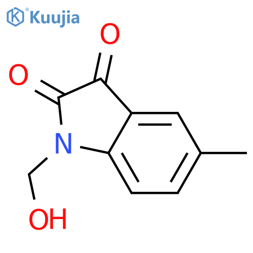 1H-Indole-2,3-dione, 1-(hydroxymethyl)-5-methyl- structure