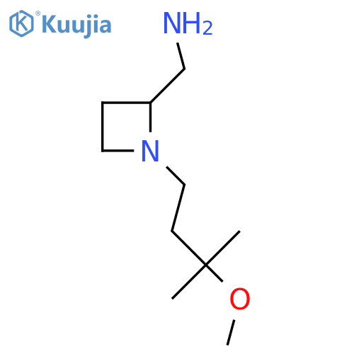 1-(3-methoxy-3-methylbutyl)azetidin-2-ylmethanamine structure