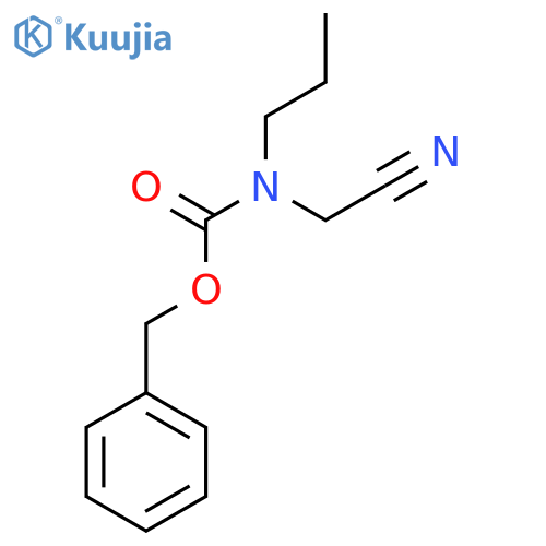 benzyl N-(cyanomethyl)-N-propylcarbamate structure