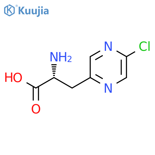 (2R)-2-amino-3-(5-chloropyrazin-2-yl)propanoic acid structure