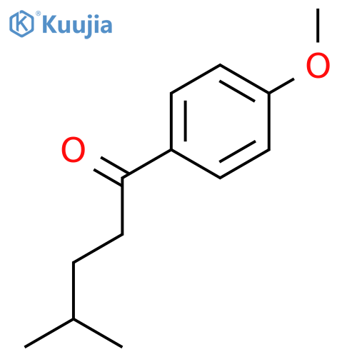 1-(4-methoxyphenyl)-4-methylpentan-1-one structure