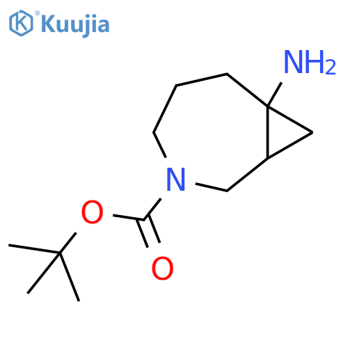 tert-butyl 7-amino-3-azabicyclo5.1.0octane-3-carboxylate structure