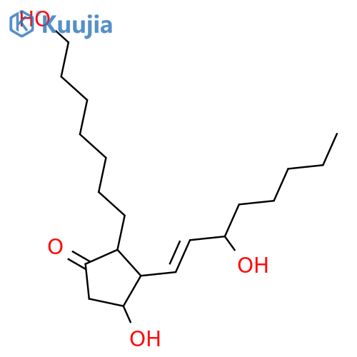 1,11alpha,15s-trihydroxy-prost-13e-en-9-one structure
