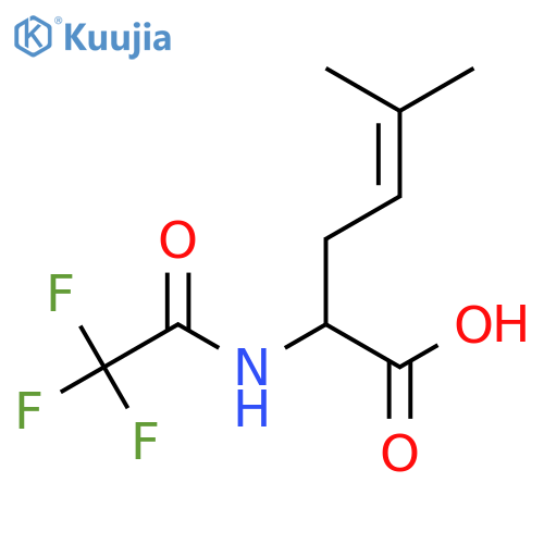 5-Methyl-2-(trifluoroacetamido)hex-4-enoic acid structure