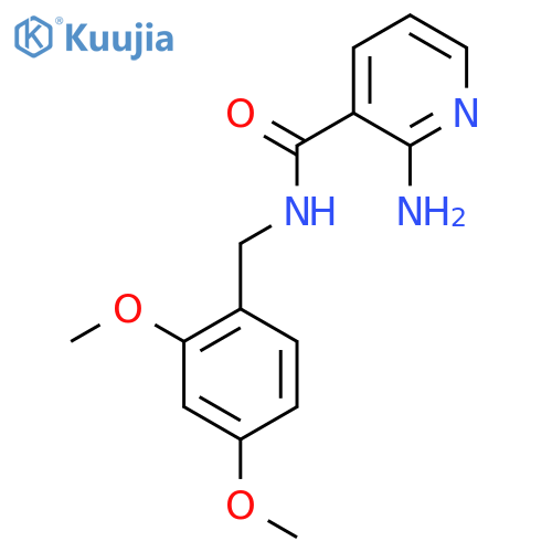 2-amino-N-[(2,4-dimethoxyphenyl)methyl]pyridine-3-carboxamide structure