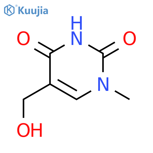 5-(hydroxymethyl)-1-methyl-1,2,3,4-tetrahydropyrimidine-2,4-dione structure