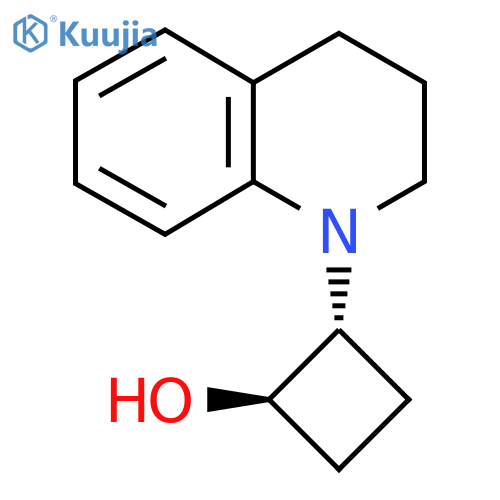 trans-2-(1,2,3,4-Tetrahydroquinolin-1-yl)cyclobutan-1-ol structure