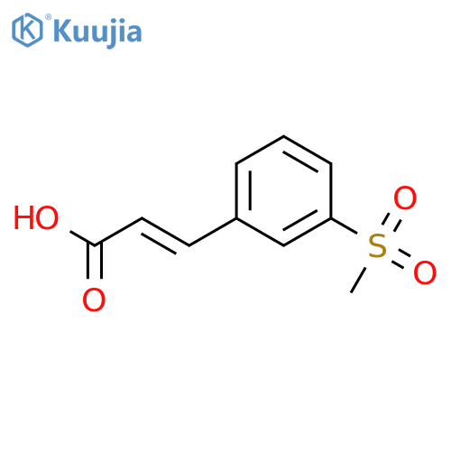 3-(3-methanesulfonylphenyl)prop-2-enoic acid structure