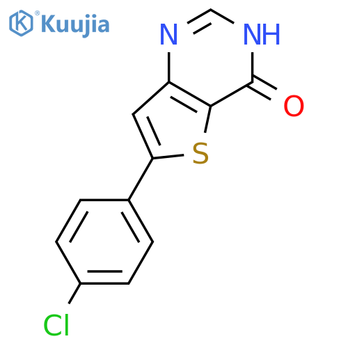 6-(4-Chlorophenyl)-3H,4H-thieno3,2-dpyrimidin-4-one structure