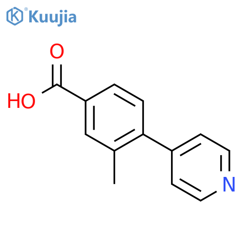 3-methyl-4-(pyridin-4-yl)benzoic acid structure