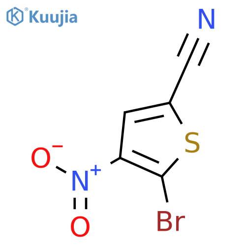 5-bromo-4-nitrothiophene-2-carbonitrile structure