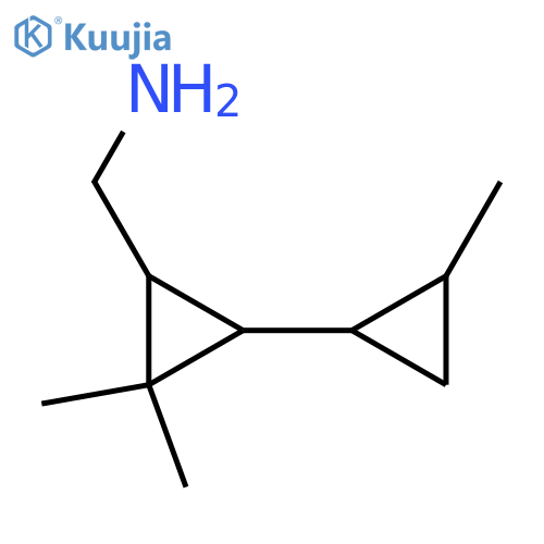 2,2-dimethyl-3-(2-methylcyclopropyl)cyclopropylmethanamine structure