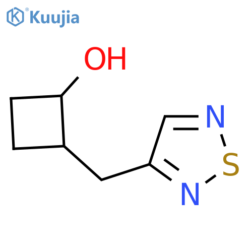 2-(1,2,5-thiadiazol-3-yl)methylcyclobutan-1-ol structure