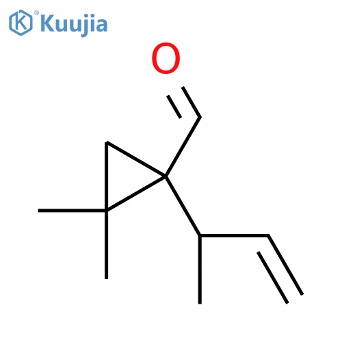 1-(but-3-en-2-yl)-2,2-dimethylcyclopropane-1-carbaldehyde structure