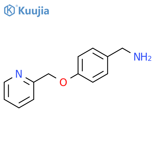 {4-[(pyridin-2-yl)methoxy]phenyl}methanamine structure