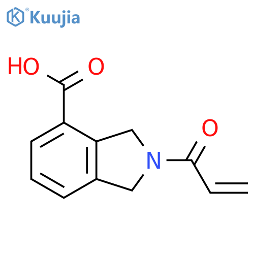 2-(prop-2-enoyl)-2,3-dihydro-1H-isoindole-4-carboxylic acid structure