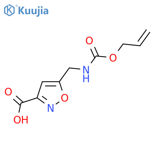 5-({[(Prop-2-en-1-yloxy)carbonyl]amino}methyl)-1,2-oxazole-3-carboxylic acid structure