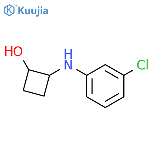 2-(3-chlorophenyl)aminocyclobutan-1-ol structure