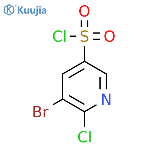 5-Bromo-6-chloropyridine-3-sulfonyl chloride structure