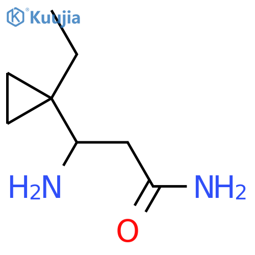 3-Amino-3-(1-ethylcyclopropyl)propanamide structure