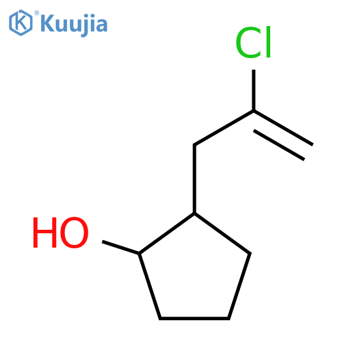 2-(2-chloroprop-2-en-1-yl)cyclopentan-1-ol structure
