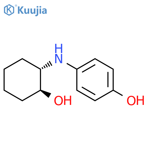 4-{trans-2-hydroxycyclohexylamino}phenol structure