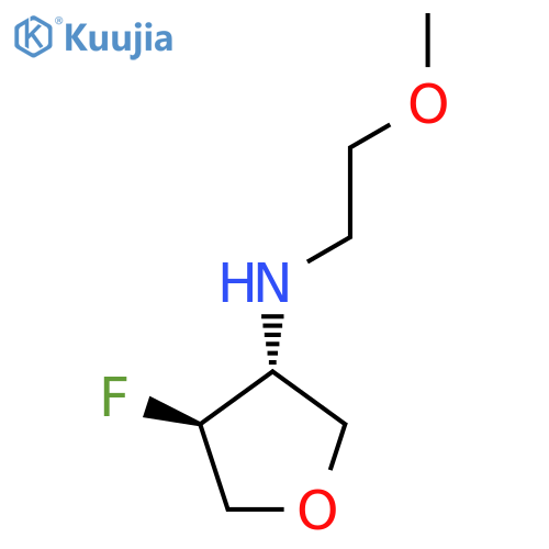 (3R,4S)-4-Fluoro-N-(2-methoxyethyl)oxolan-3-amine structure
