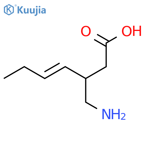 3-(aminomethyl)hept-4-enoic acid structure