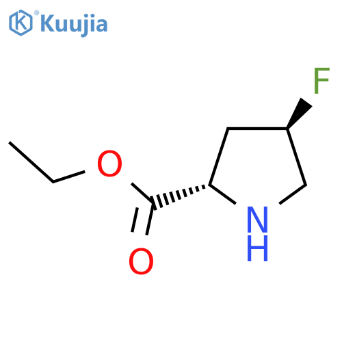 ethyl (2S,4R)-4-fluoropyrrolidine-2-carboxylate structure