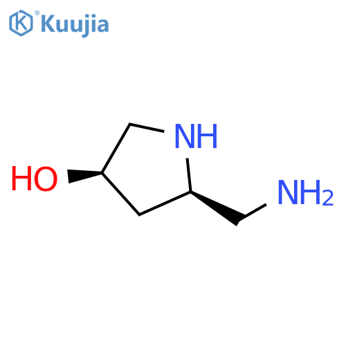 (3R,5R)-5-(aminomethyl)pyrrolidin-3-ol structure