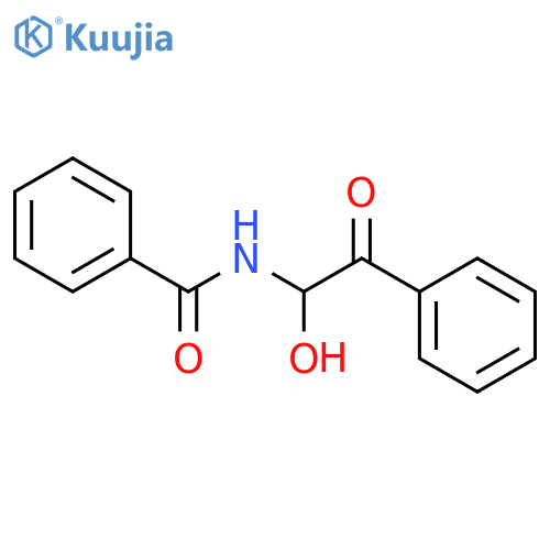 N-(1-Hydroxy-2-oxo-2-phenylethyl)benzamide structure